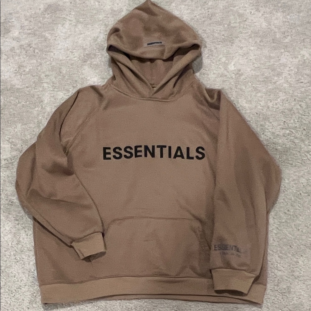Essentials Brown Hoodie for Men